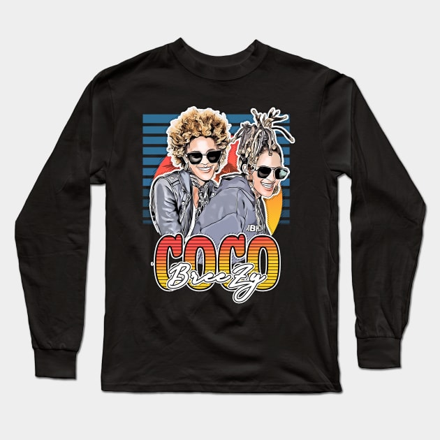 retro style flyer coco & breezy / vintage Long Sleeve T-Shirt by Now and Forever